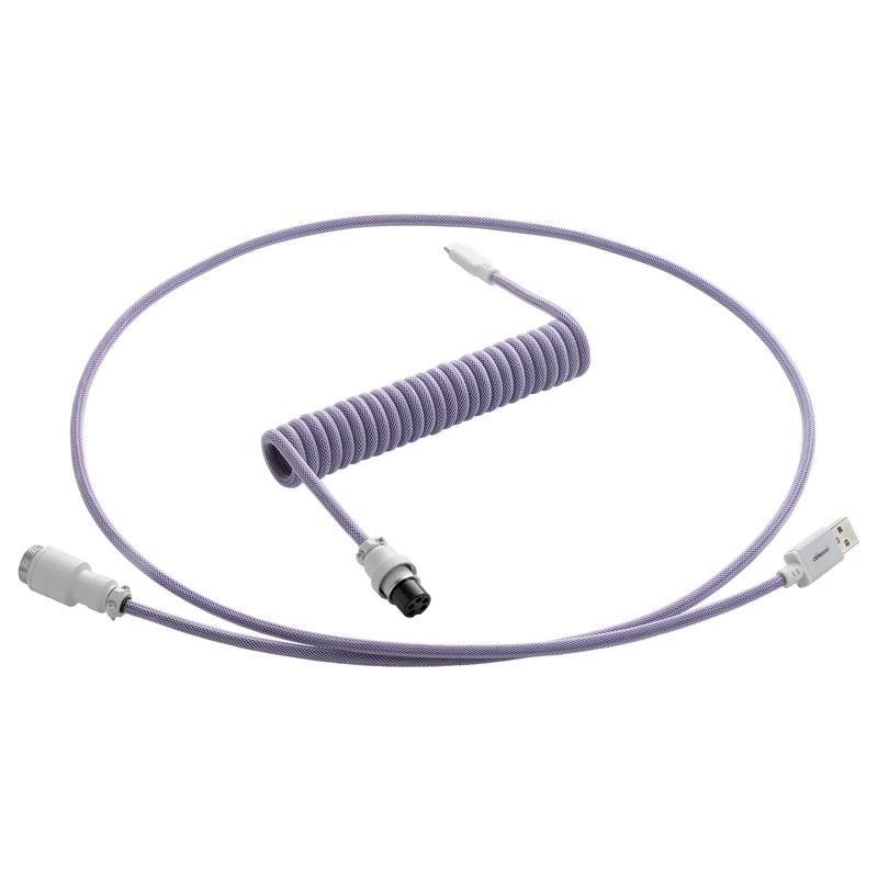 Cablemod CM-PKCA-CWAW-PW150PW-R cavo USB 1,5 m USB A USB C Viola (CableMod Pro Coiled Keyboard Cable USB A to USB Type C 150cm