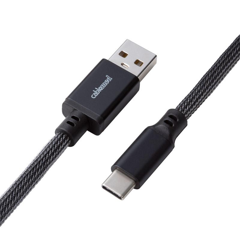Cablemod CM-CKCA-CK-KC150KC-R cavo USB 1,5 m USB A USB C Grigio (CableMod Classic Coiled Keyboard Cable USB A to USB Type C 150