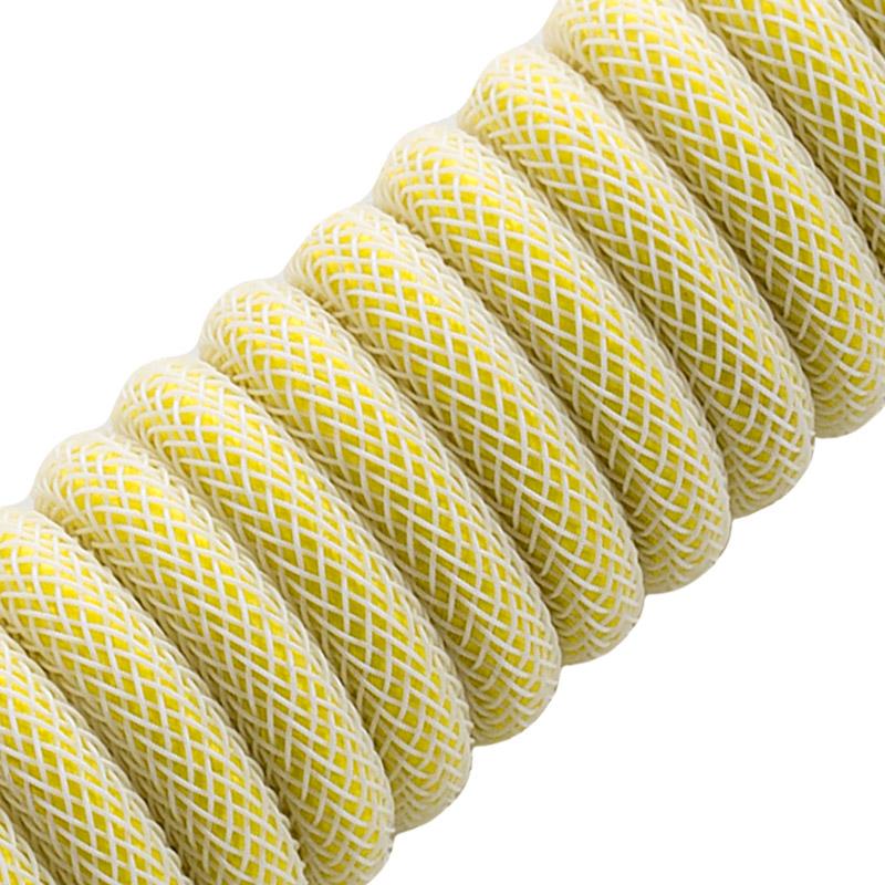 Cablemod CM-CKCA-CW-YW150YW-R cavo USB 1,5 m USB A USB C Giallo (CableMod Classic Coiled Keyboard Cable USB A to USB Type C 150