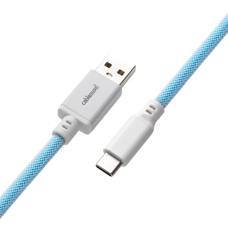Cablemod CM-CKCA-CW-LBW150LBW-R cavo USB 1,5 m USB A USB C Blu (CableMod Classic Coiled Keyboard Cable USB A to USB Type C 150c