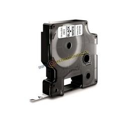 NASTRO CASSETTA COMPATIBILE DYMO D1 43613 / S0720780 - 6mm x 7m - NERO SU BIANCO