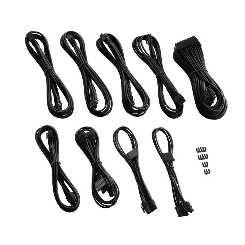 Cablemod CM-PCSR-FKIT-NKK-R cavo di alimentazione interno (CableMod PRO ModMesh C-Series RMi RMx Cable Kit - Black [Black Label