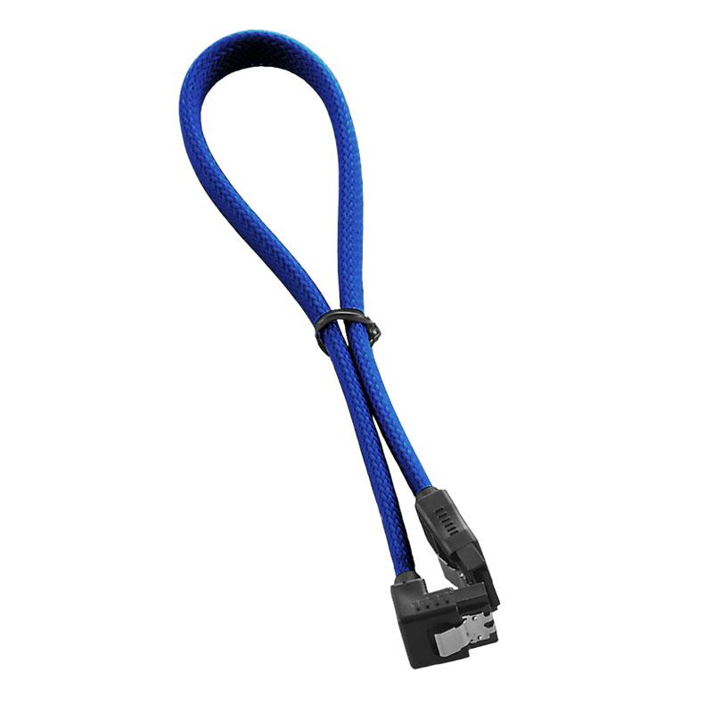 Cablemod CM-CAB-RSAT-N30KB-R cavo SATA 0,3 m Blu (CableMod ModMesh Right Angle SATA 3 Cable 30cm - Blue)
