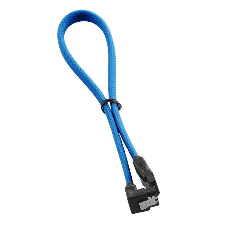 Cablemod CM-CAB-RSAT-N30KLB-R cavo SATA 0,3 m Blu (CableMod ModMesh Right Angle SATA 3 Cable 30cm - Light Blue)