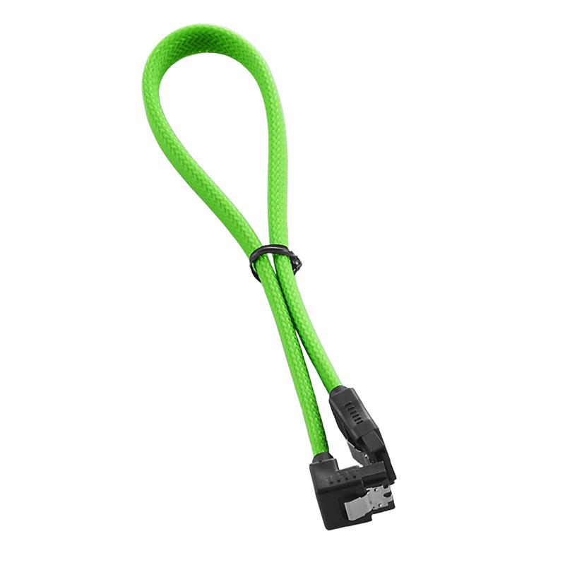 Cavo SATA 3 ad angolo retto ModMesh da 30 cm - verde chiaro