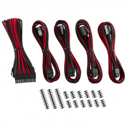 Kit di prolunga cavo ModMesh classico - Serie 8+8 - nero/rosso