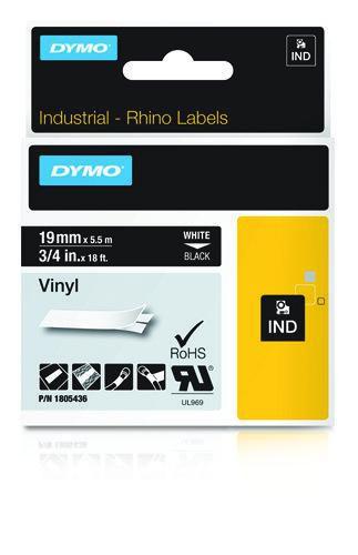 NASTRO 19MMX 5 5M VINILE BI/NE