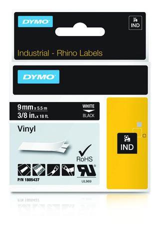 NASTRO 9MMX 5 5M VINILE BI/NE