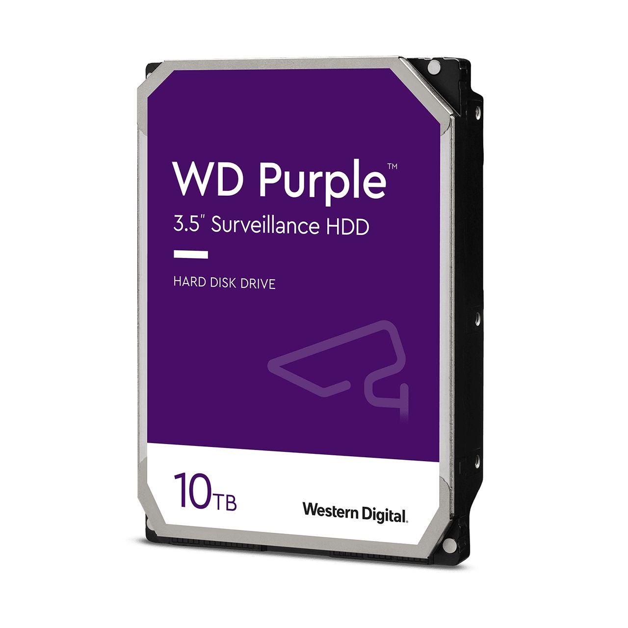 Western Digital Purple 3.5 10000 GB Serial ATA III (WD Purple WD102PURZ - HDD - 10 TB - interno - 3.5 - SATA 6Gb/s - 7200 rpm -