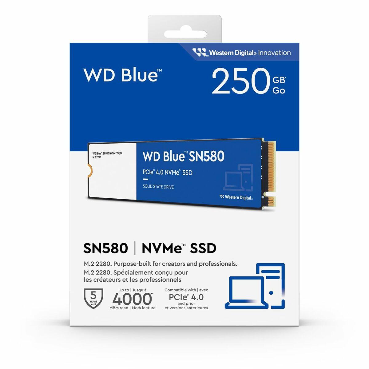 Western Digital Blue SN580 M.2 250 GB PCI Express 4.0 TLC NVMe (WD SSD M.2 [2280] 250GB Blue SN580 PCIe 4.0/NVMe [Di])