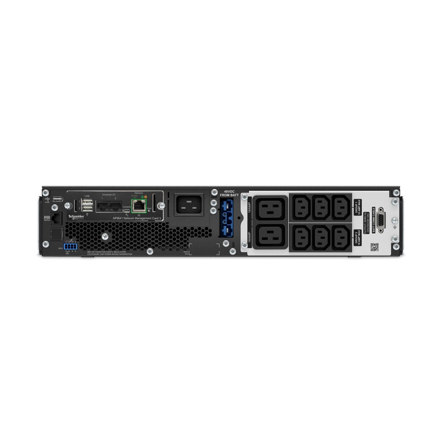 APC SRT3000UXI-NCLI gruppo di continuit UPS Doppia conversione online 3 kVA 2700 W 8 presae AC (SMARTUPS SRT3000VA 230V NO BAT