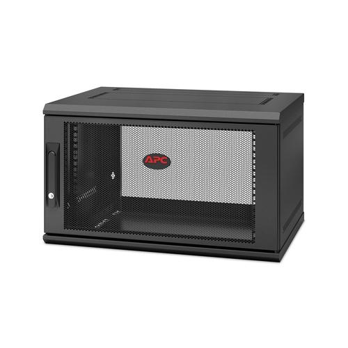 APC NetShelter WX 6U Single Hinged Wall-mount Enclosure 400mm Deep Da parete Nero (NetShelter WX 6U WM Enclosure 400mm Deep)