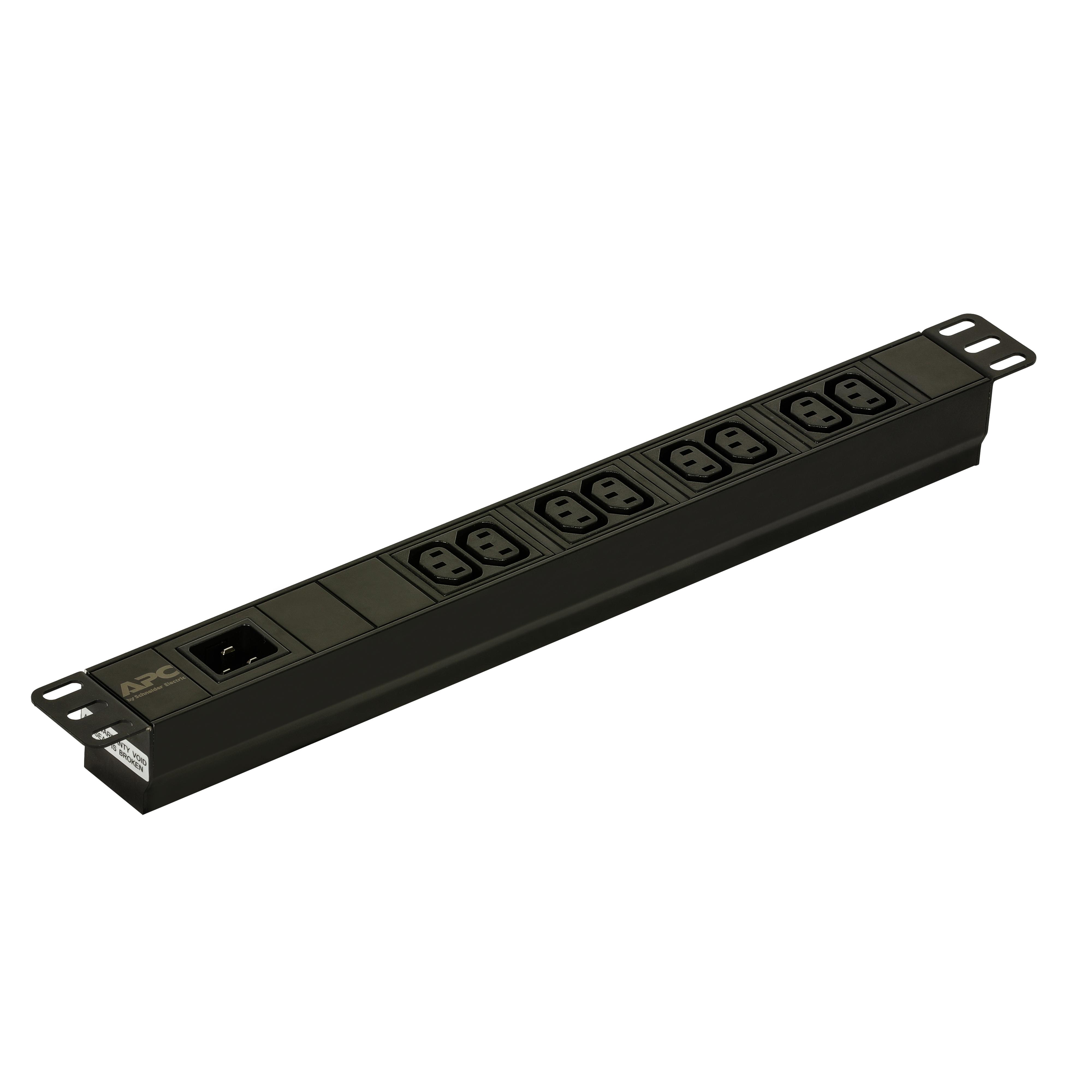 EPDU1016b, standard, 1U, monofase, orizzontale, alluminio, nero