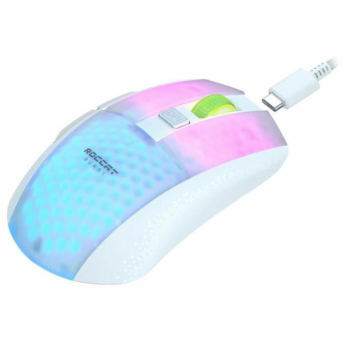 Mouse da gioco ROCCAT Burst Burst Pro Air bianco