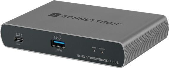 Echo 5 Thunderbolt 4 Hub argento nero