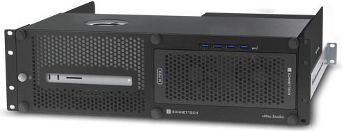 Sonnet XMAC Studio/Echo III - Rack (3U) - Small & Middle Company - Black - 2 Fans - SSD - 40 Gbit/S (XMAC -STD -III)
