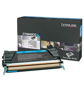 Lexmark C736, X736, X738 cartuccia toner 1 pz Originale Ciano