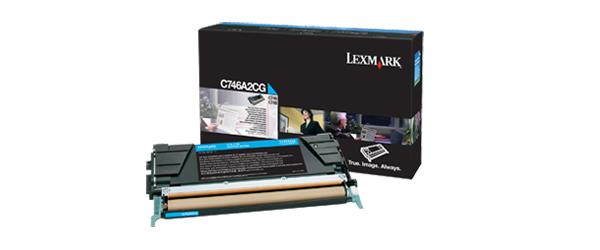 Lexmark C746A2CG cartuccia toner 1 pz Originale Ciano