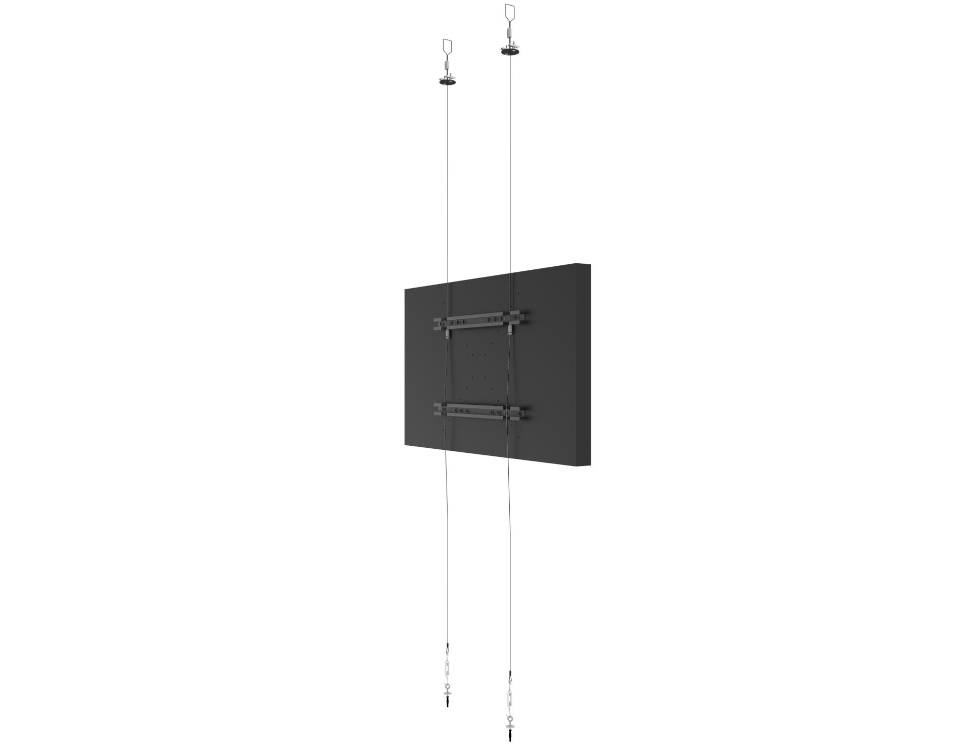 Peerless DSF265L Supporto per display espositivi 1651 cm (65") Nero Argento