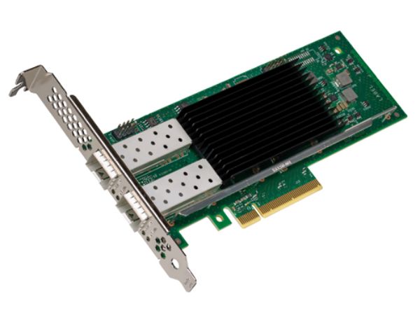 Adattatore di rete Ethernet E810-XXVDA2, Incasso, Cablato, PCI Express, Fibra, Nero