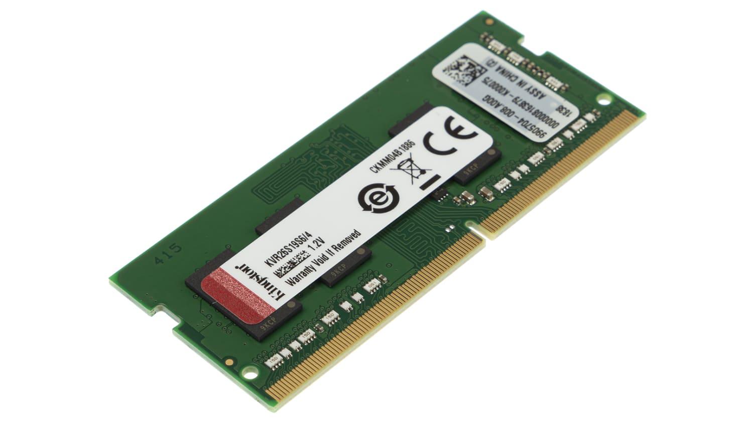 DDR4 x NB SO-DIMM KINGSTON 4Gb 2666Mhz - CL19 - KVR26S19S6/4