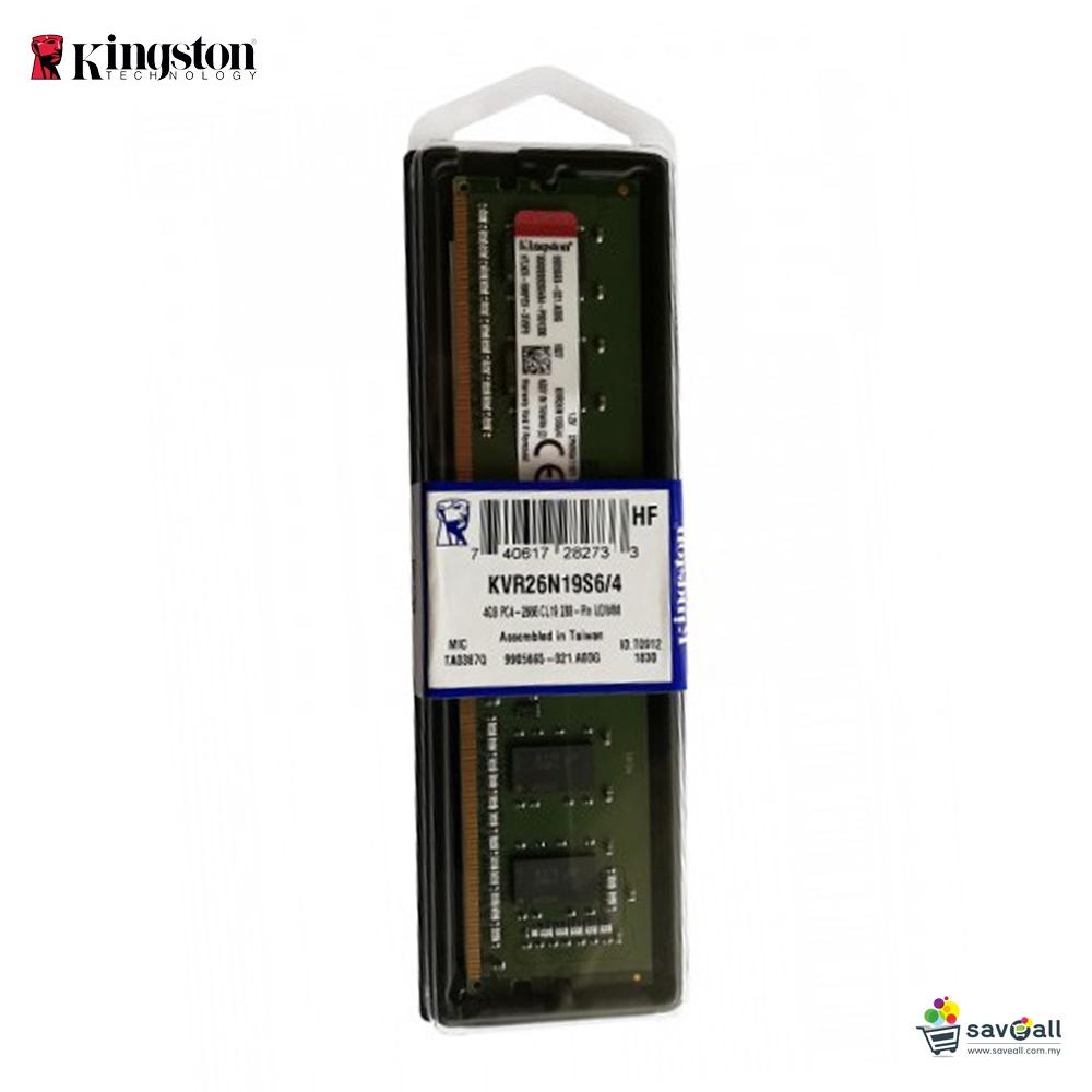 Typ DDR4 DIMM 288-Pin Ranks/Bnke single rank x8 Module 1x 4GB JEDEC PC4-21300U Spannung 1.20V Besonderheiten N/A