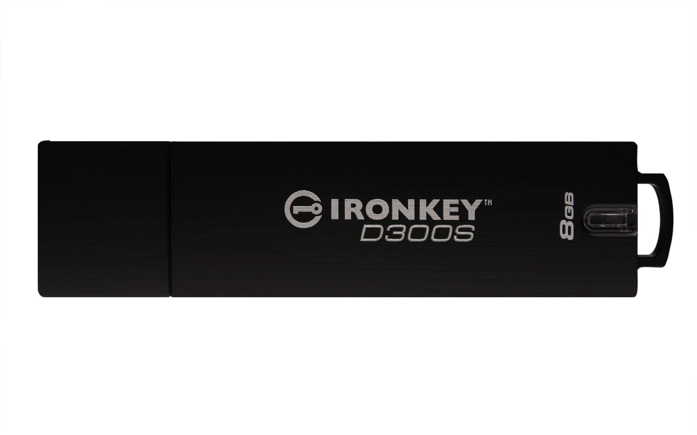 Kingston Technology IronKey Drive USB con crittografia AES 256 XTS D300S da 8GB (KTC Ironkey 8GB D300S USB)