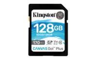 Kingston Technology Scheda SDXC Canvas Go Plus 170R C10 UHS-I U3 V30 da 128GB (128GB SDXC CANVAS GO PLUS 170R - C10 UHS-I U3 V3