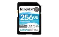 Kingston Technology Scheda SDXC Canvas Go Plus 170R C10 UHS-I U3 V30 da 256GB (256GB SDXC CANVAS GO PLUS 170R - C10 UHS-I U3 V3