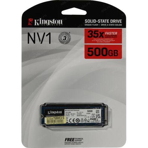 KINGSTON SOLID STATE DRIVE SSD 500GB M.2 NVME SNVS/500G