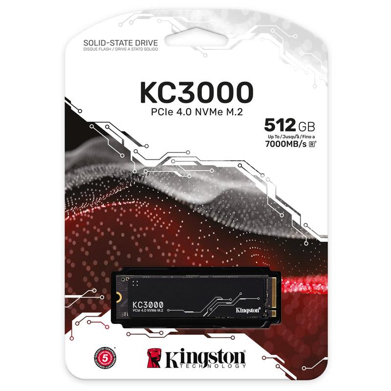 Kingston Technology 512G KC3000 M.2 2280 NVMe SSD