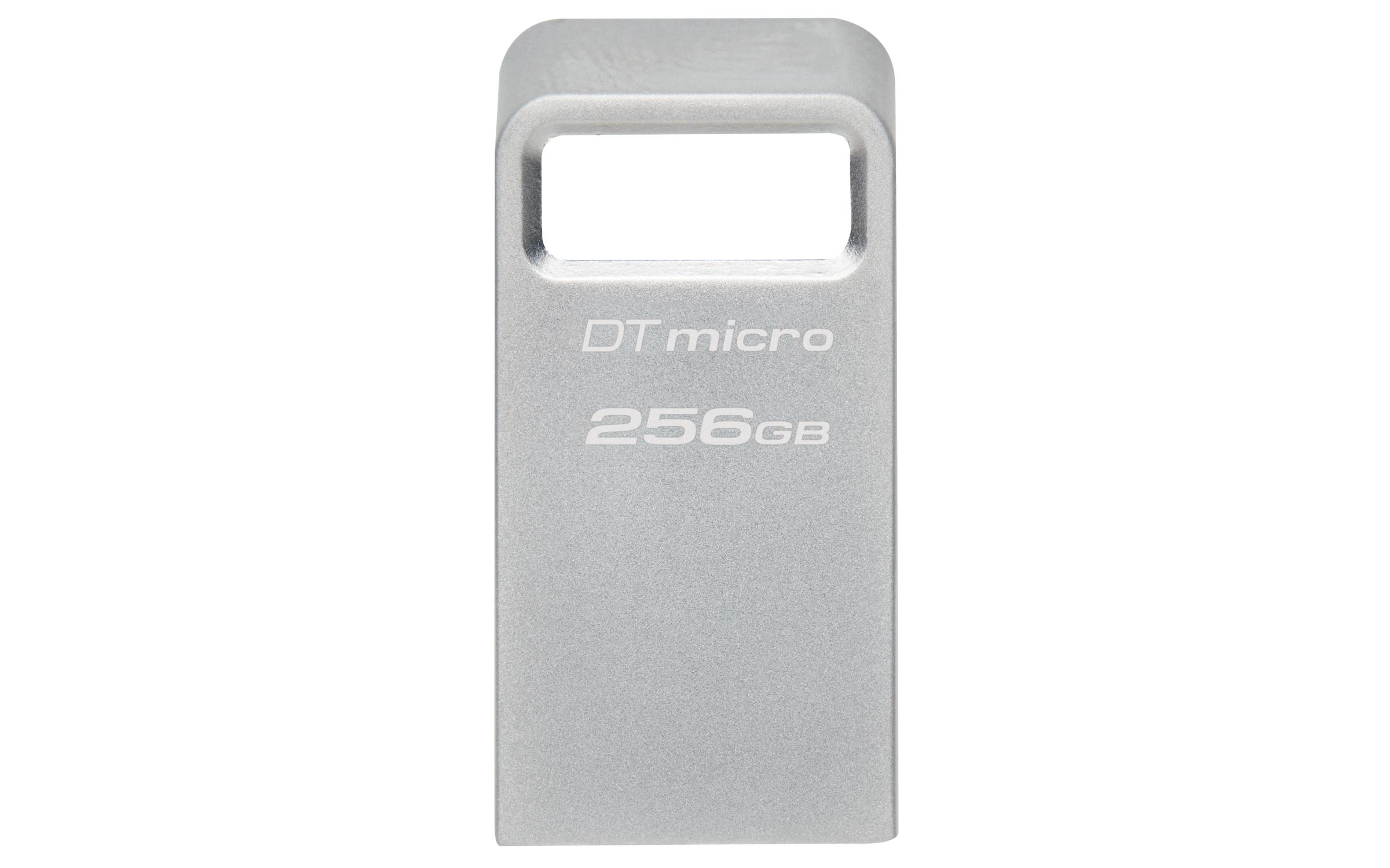 Kingston Technology DataTraveler 256GB Micro 200MB/s Metal USB 3.2 Gen 1 (256GB DT MICRO USB 3.2 200MB/S - METAL GEN 1)