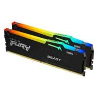 Memoria Kingston Technology FURY 32 GB 5200 MT/s DDR5 CL40 DIMM (Kit da 2 moduli) Beast RGB [KF552C40BBAK2-32]