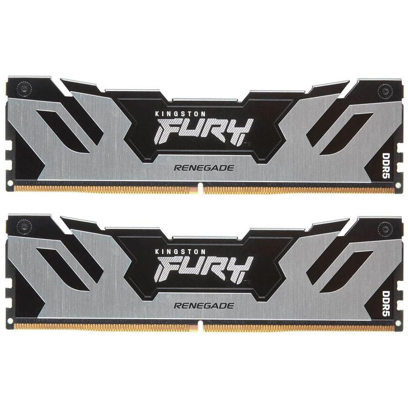 Kingston Technology FURY 32GB 7200MT/s DDR5 CL38 DIMM [Kit da 2] Renegade Silver XMP (32GB DDR5-7200MT/S CL38 DIMM - KIT OF 2 F
