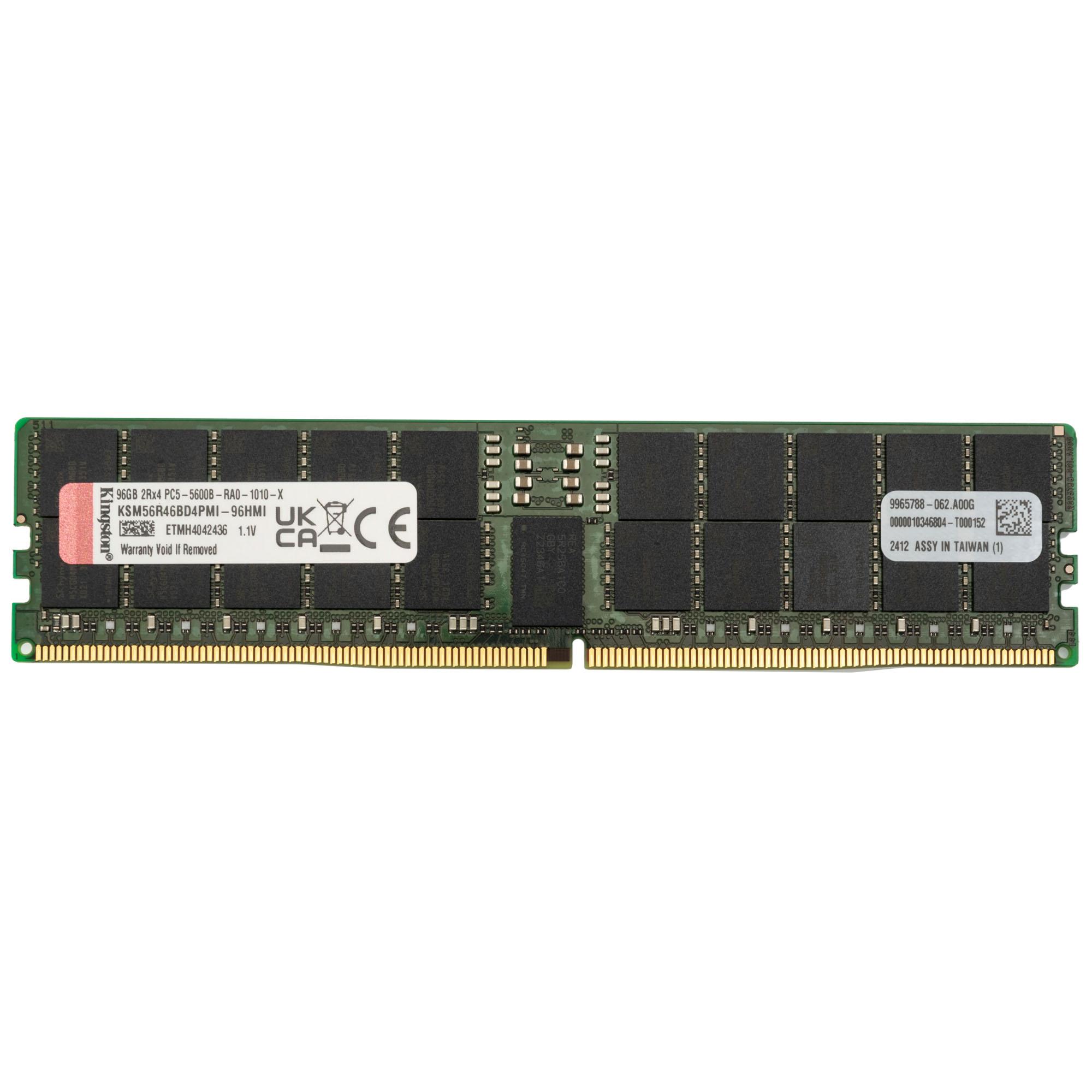 Kingston Technology KSM56R46BD4PMI-96HMI memoria 96 GB 1 x 96 GB DDR5 Data Integrity Check (verifica integritÃ  dati)