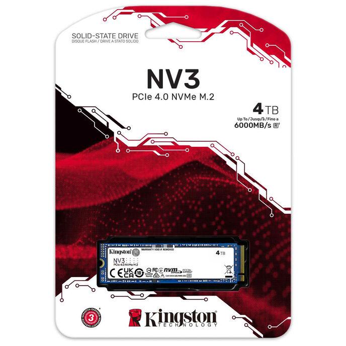 Kingston Technology 4000G NV3 M.2 2280 NVMe SSD