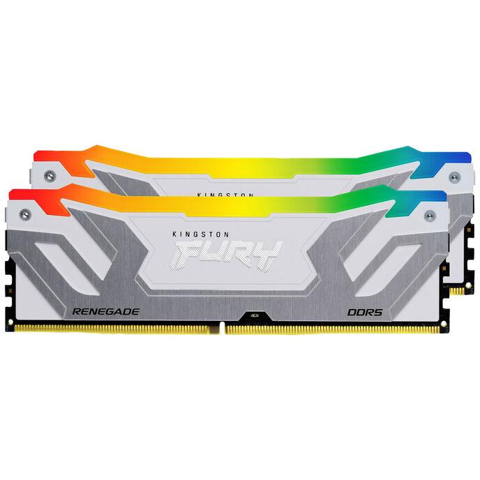 Kingston Technology FURY 48GB 8400MT/s DDR5 CL40 CUDIMM (Kit da 2) Renegade RGB Bianco XMP
