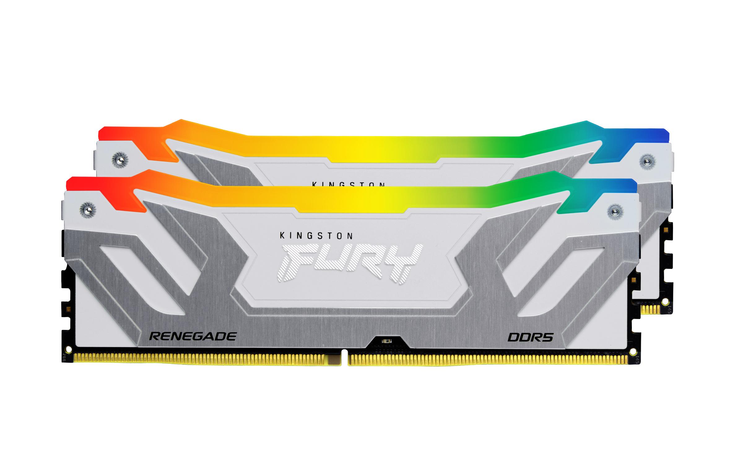 Kingston Technology FURY 48GB 8800MT/s DDR5 CL42 CUDIMM (Kit da 2) Renegade RGB White