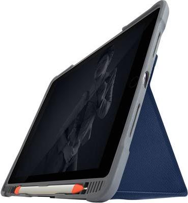 Custodia STM Dux Plus DUO Apple iPad 10.2" (2021 - 2019) blu/trasparente