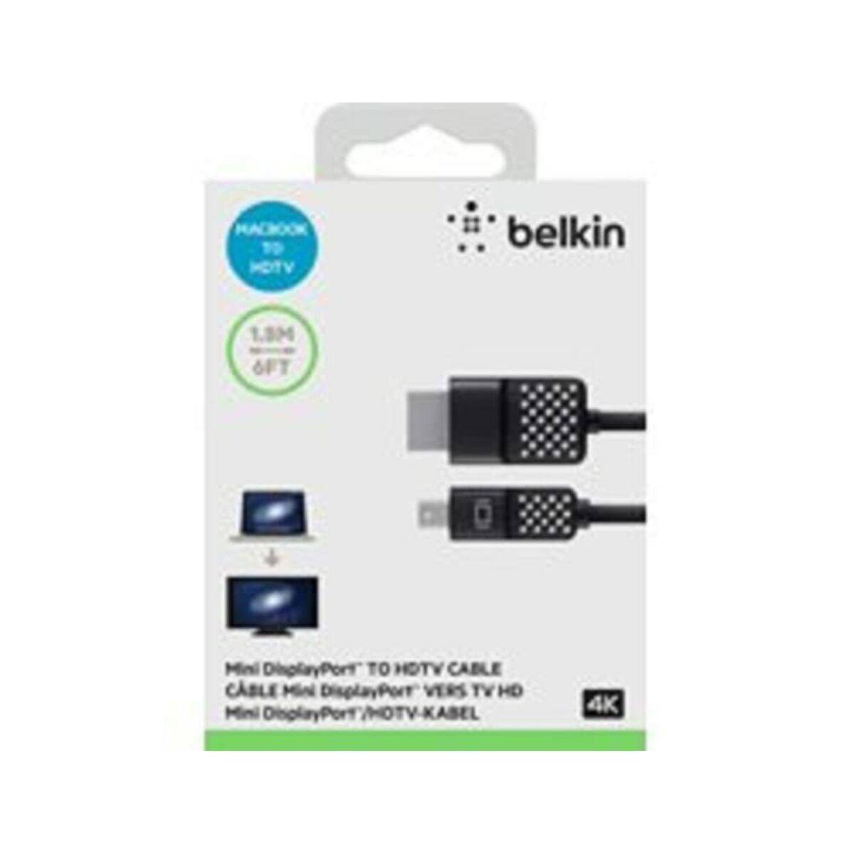 Mini DisplayPort su cavo HDTV, 1,8 m, mini displaypt, hdmi, maschio, maschio, nero