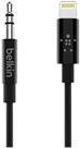 Belkin AV10172BT03-BLK cavo audio 09 m 3.5mm Nero (LIGHT MALE TO 3.5MM MALE CAB BLK 3F)