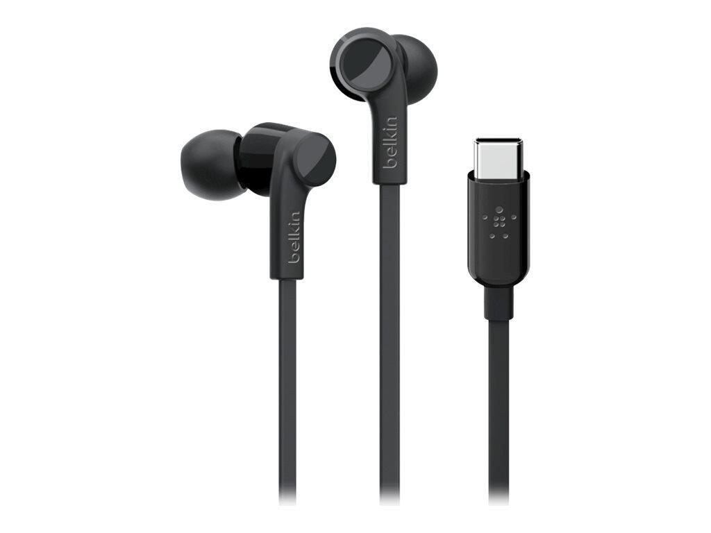Belkin ROCKSTAR Cuffie Cablato In-ear Musica e Chiamate USB tipo-C Nero (BELKIN ROCKSTAR INEAR HEADPHONE - WITH USB-C CONNECTOR