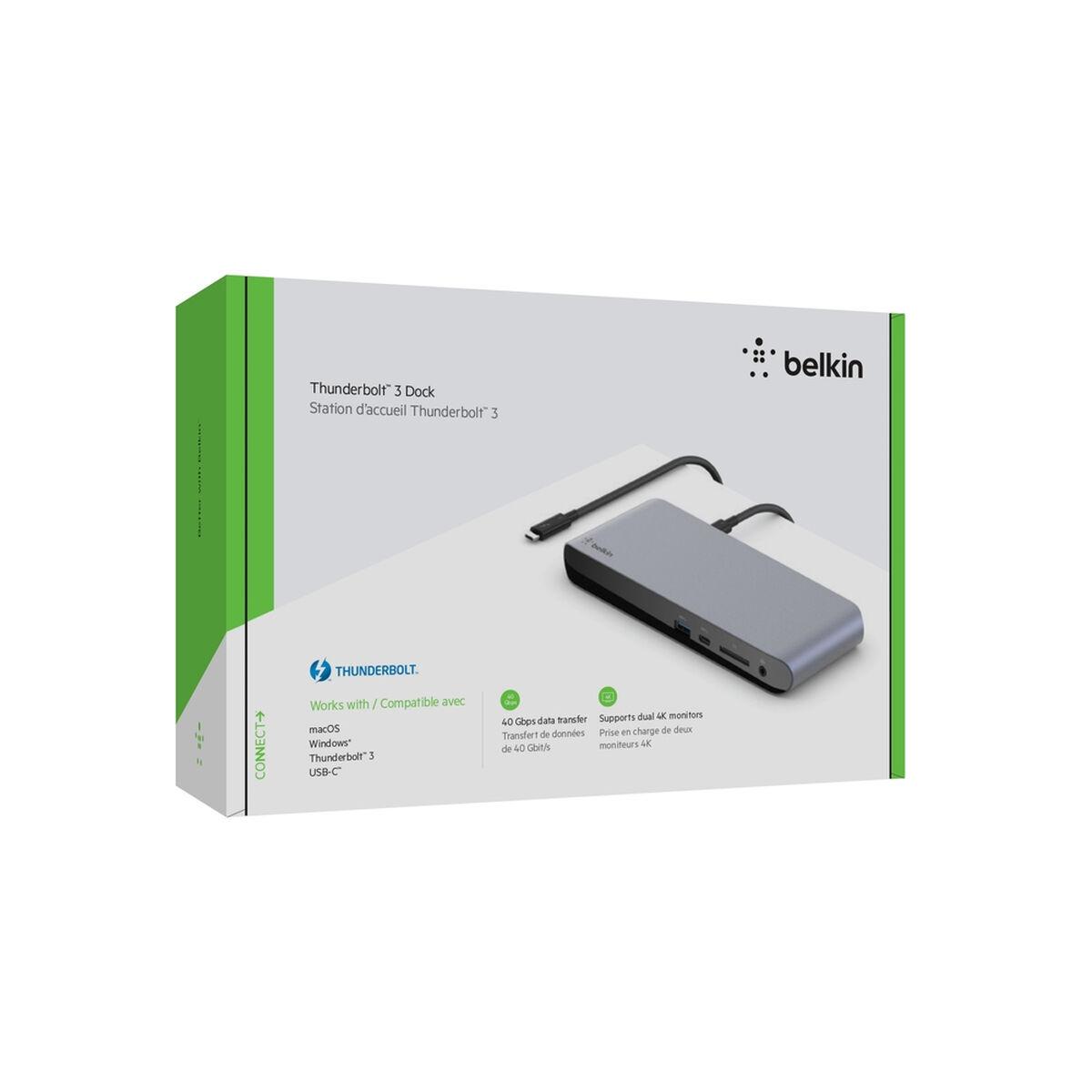 Belkin Thunderbolt 3 Dock Pro Cablato Nero (Thunderbolt 3 Dock Pro Wired - Black - Warranty: 12M)