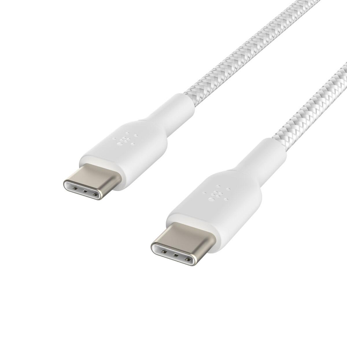 Belkin CAB004BT1MWH cavo USB 1 m USB C Bianco (BOOSTCHRG USBC/USBC CABBRAID 1M WHT)