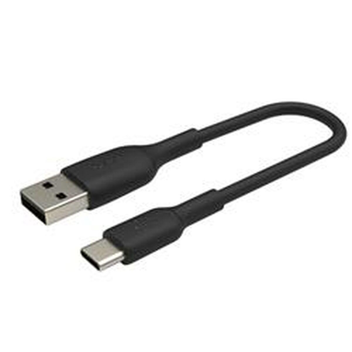 Belkin CAB001BT0MBK cavo USB 015 m USB A USB C Nero (USB-C/USB-A CABLE - PVC 15CM BLACK)