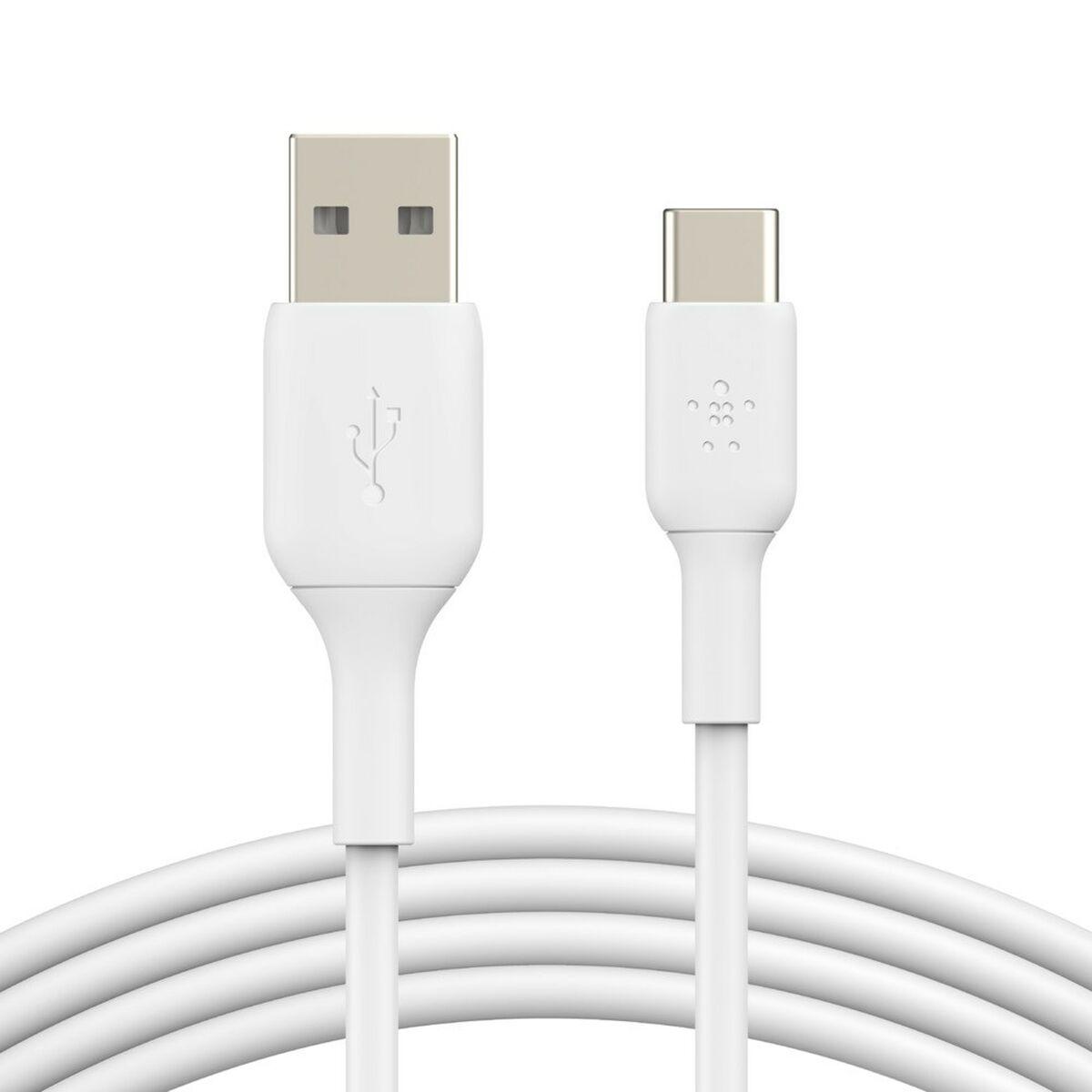 USB-A TO USB-C CABLE 3M WHITE