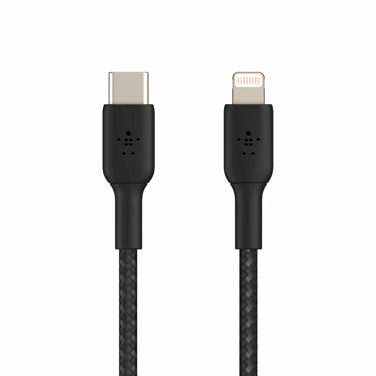 Belkin CAA004BT2MBK cavo Lightning 2 m Nero (LIGHTNING/USB-C CABLE - MFI 2M BLACK)
