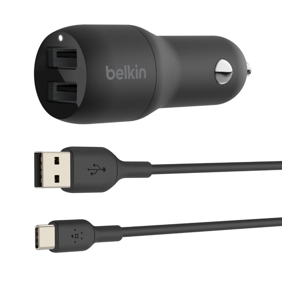 Belkin Boost Charge Smartphone Nero Accendisigari Auto (USBA CAR CHRG USBA TO USBC BLACK)