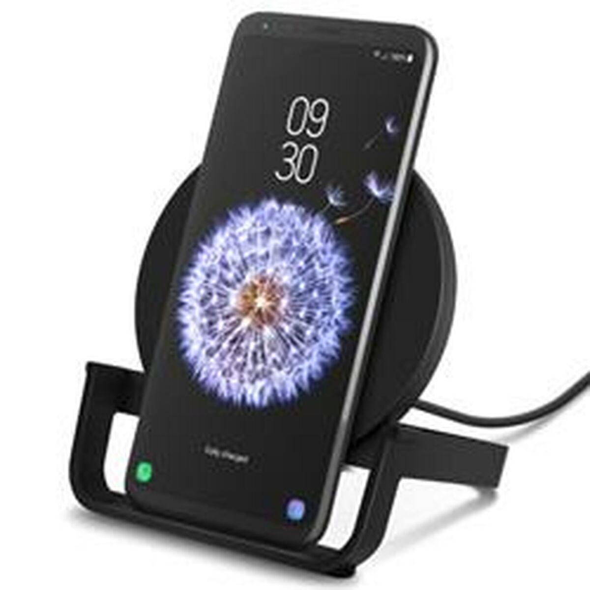 Belkin Supporto di Ricarica Wireless 10W Con Alimentatore - Nero (10W WIRELESS CHARGING STAND - MICROUSBCABLE W/POWER SUPP BLAC