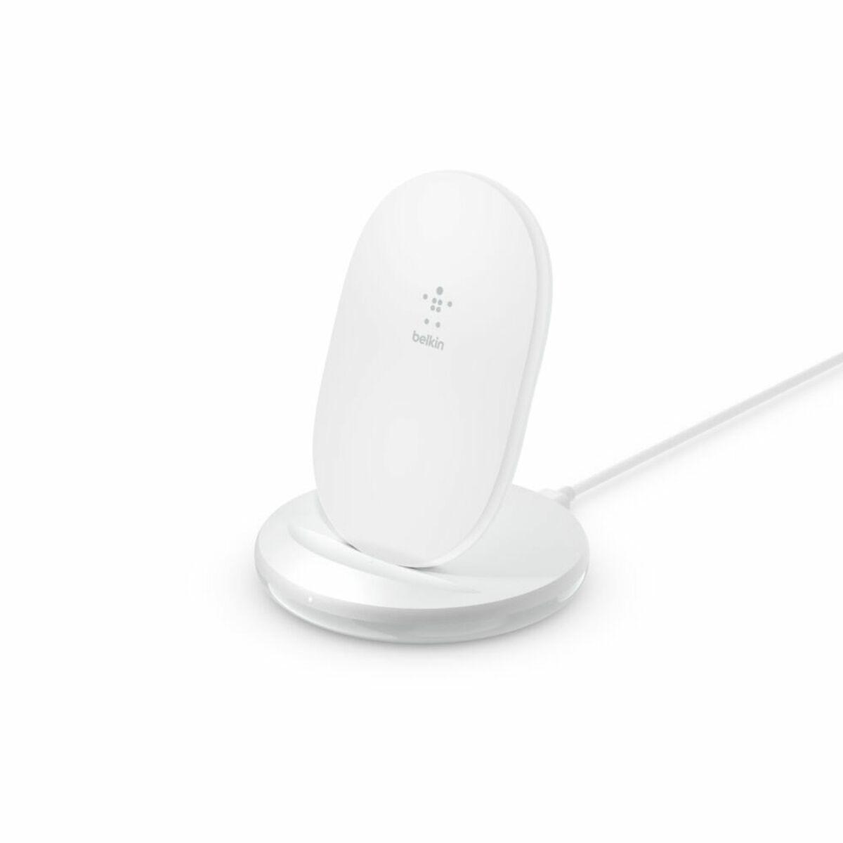 Belkin BOOSTÃƒÂ¢Ã‚â€ Ã‚â€˜CHARGE Bianco Interno (15W WIRELESS CHARGING STAND - INCL.POWER SUPPLY BLACK)
